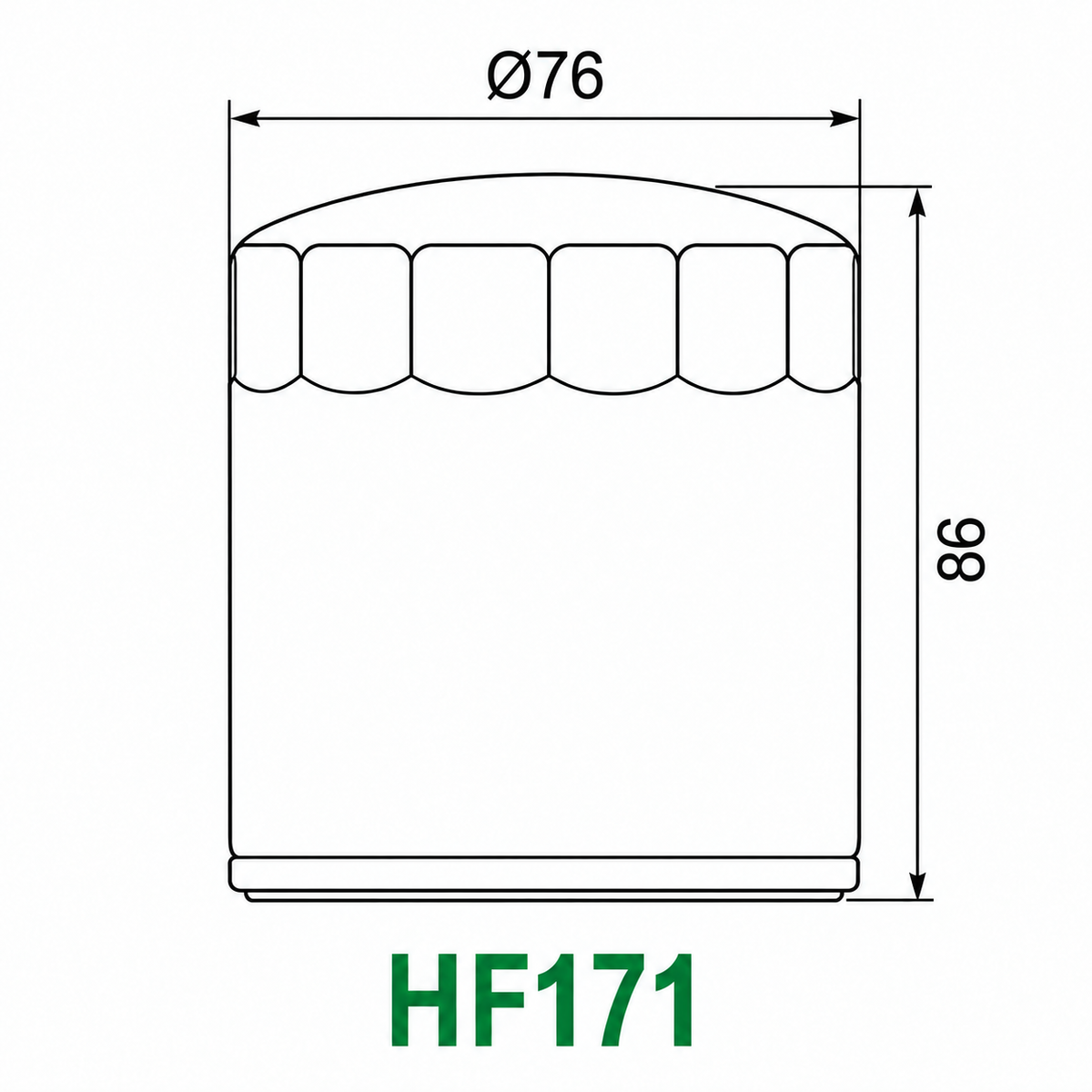 Filter vaji Hiflofiltro HF171B