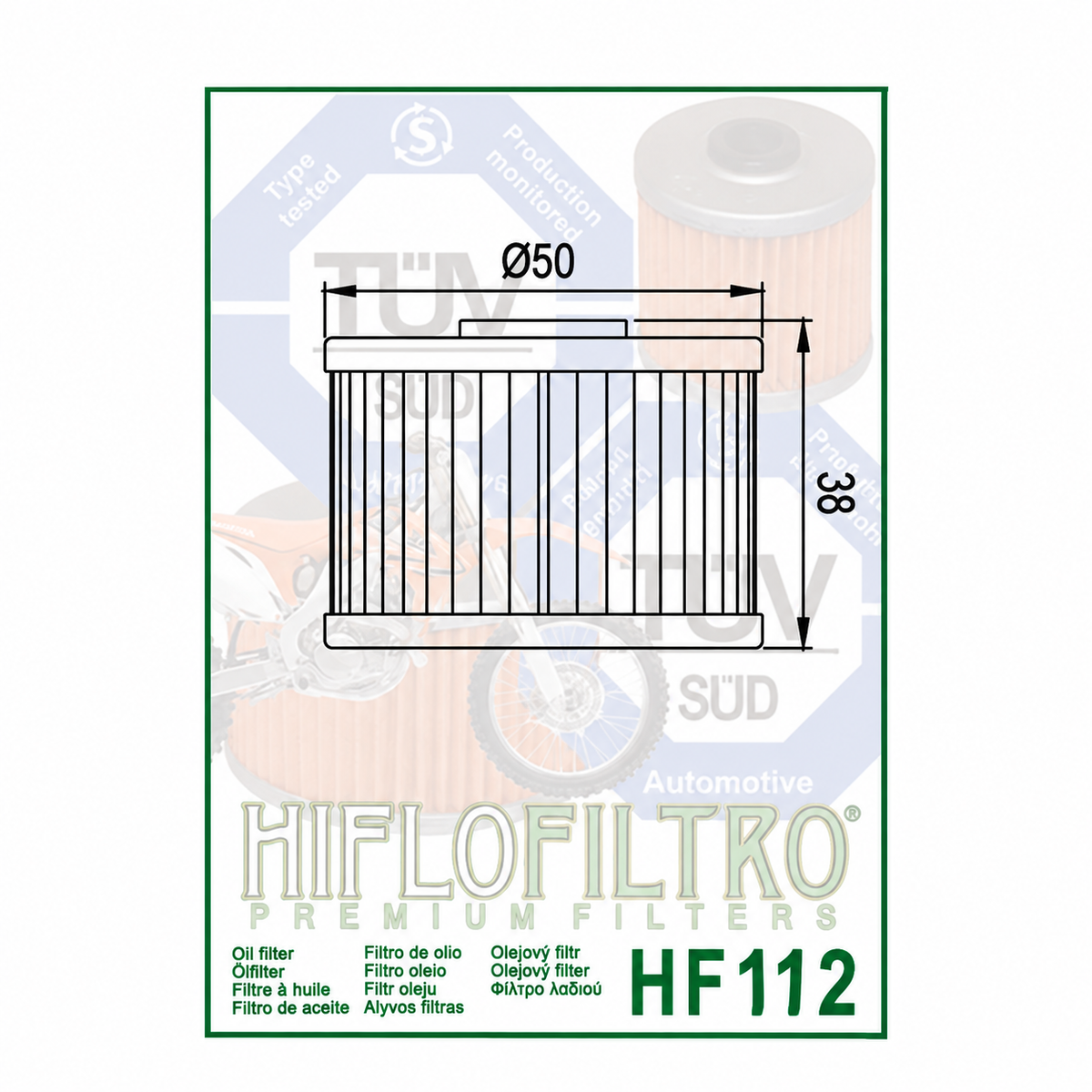 Filter vaji Hiflofiltro HF112