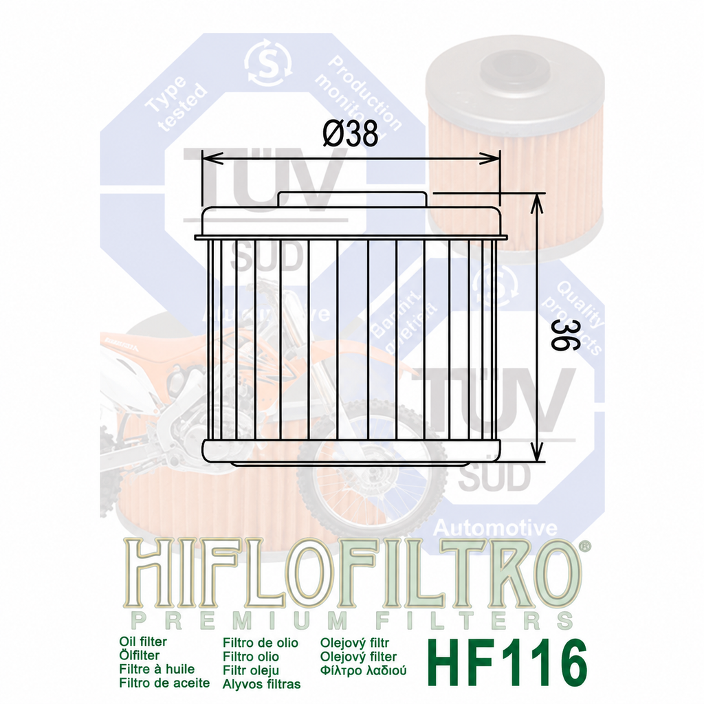 Filter vaji Hiflofiltro HF116
