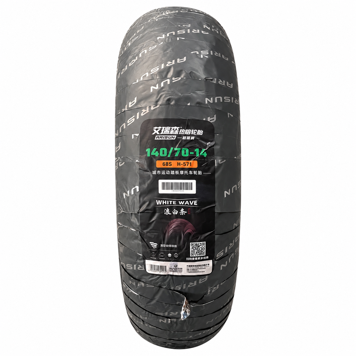 Gomë ARISUN White Wave H-571 140/70-14 - për skuter