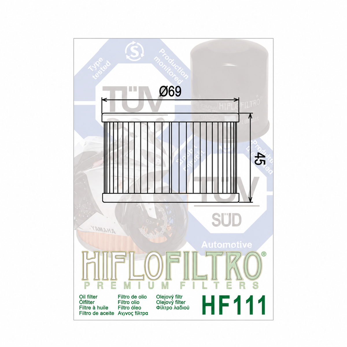 Filter vaji Hiflofiltro HF111