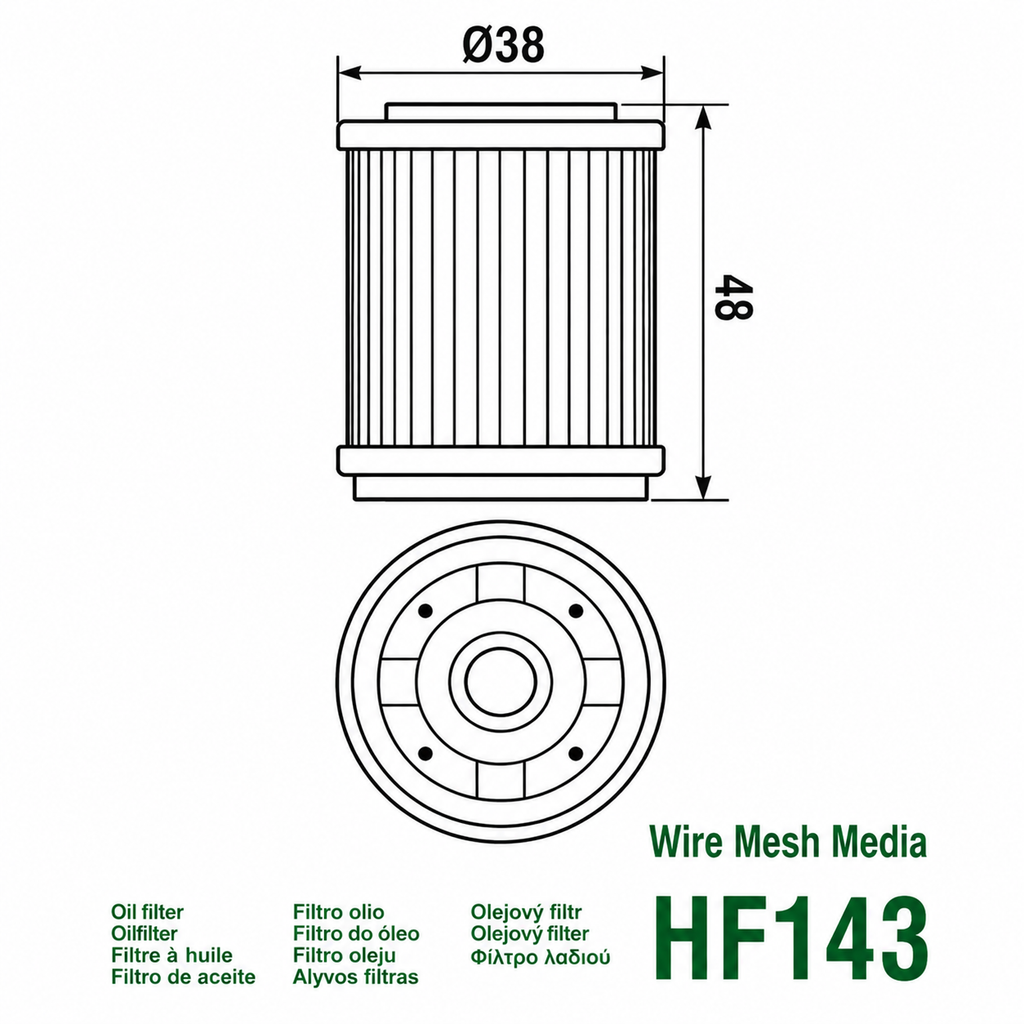 Filter Vaji Hiflofiltro HF 143