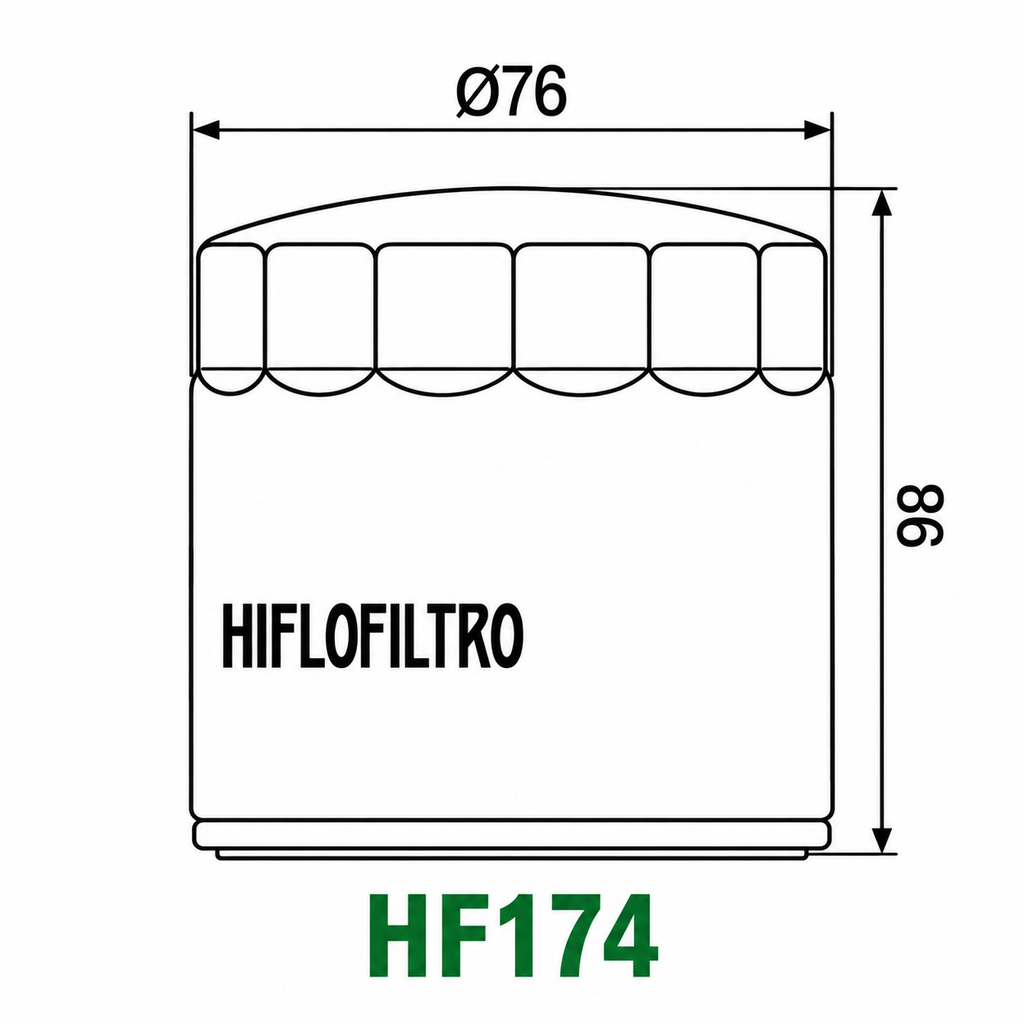 Filter vaji Hiflofiltro HF174B