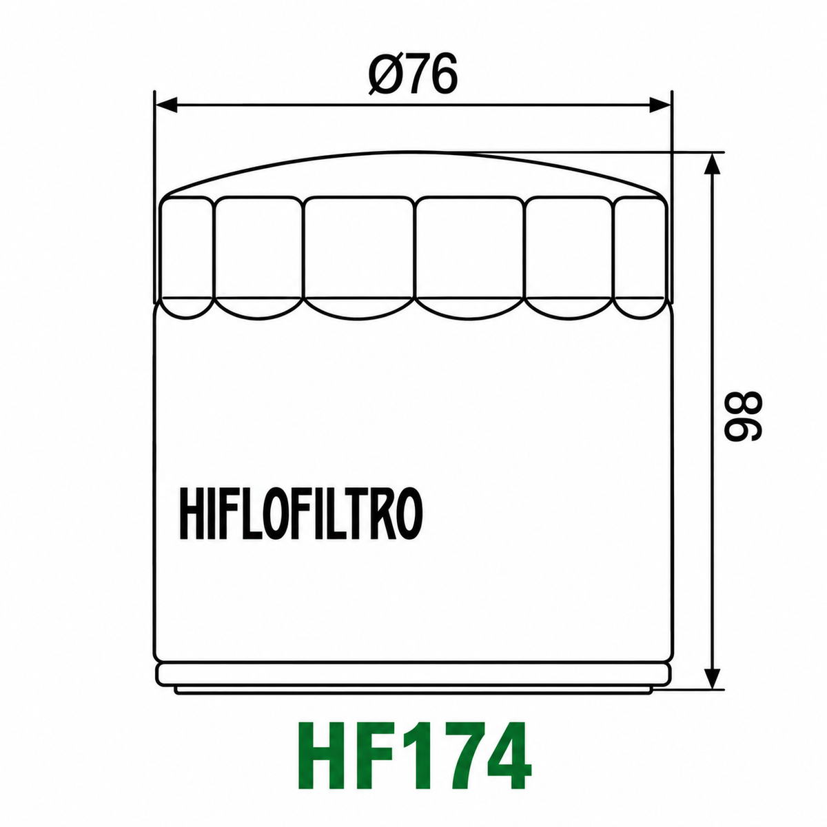 Filter vaji Hiflofiltro HF174B