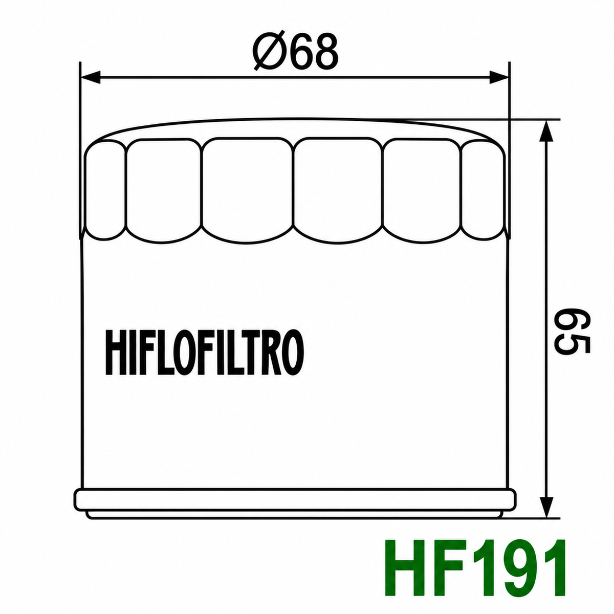 Filter vaji Hiflofiltro HF191
