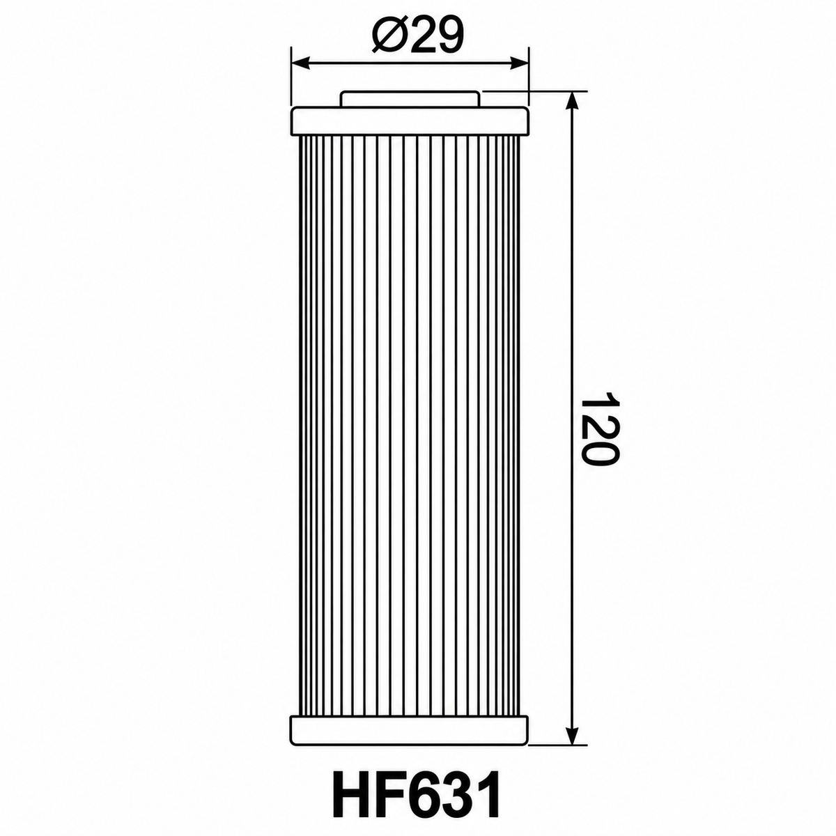 Filter vaji Hiflofiltro HF631