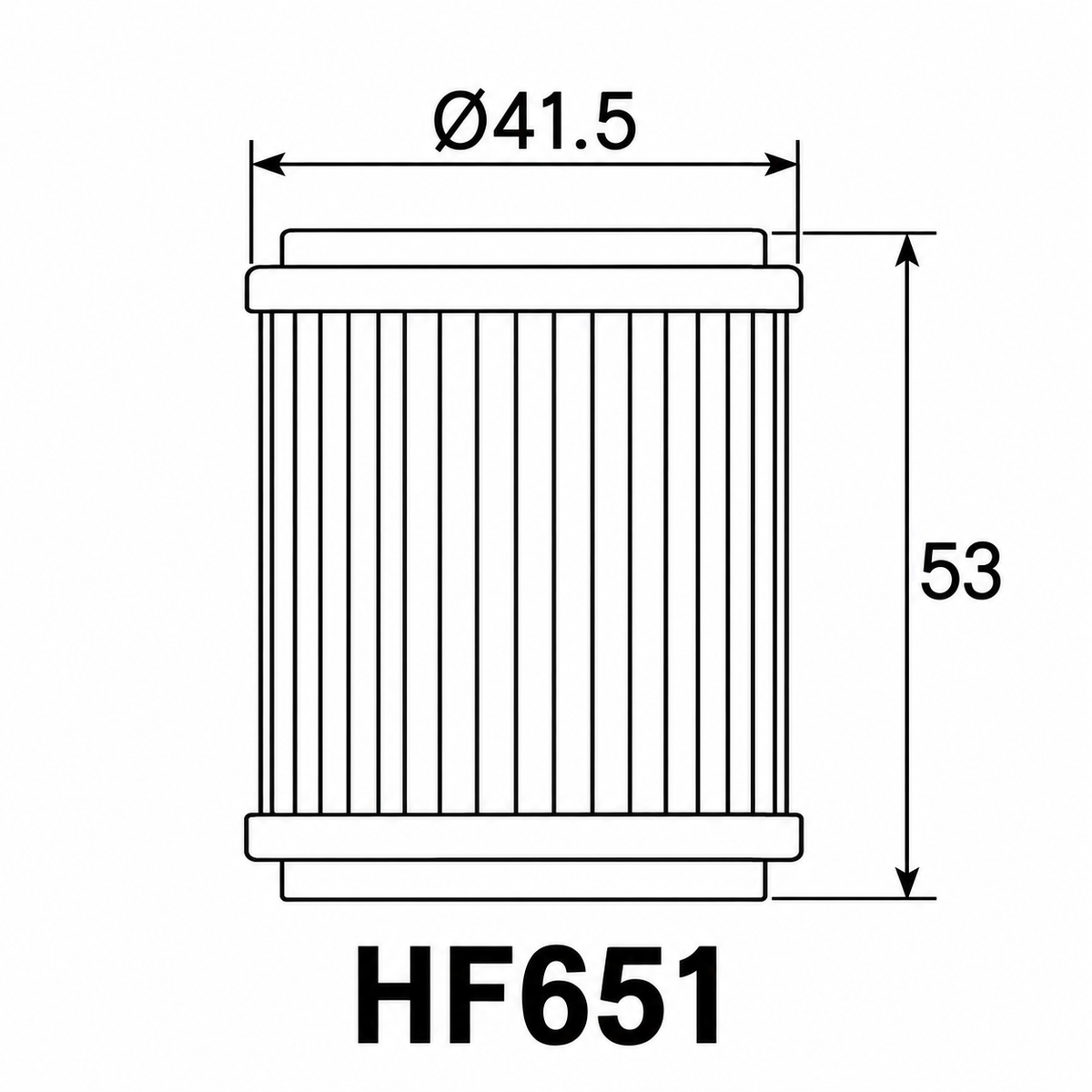 Filter vaji Hiflofiltro HF651