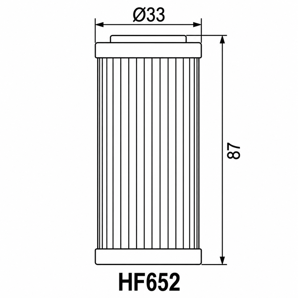 Filter vaji Hiflofiltro HF652