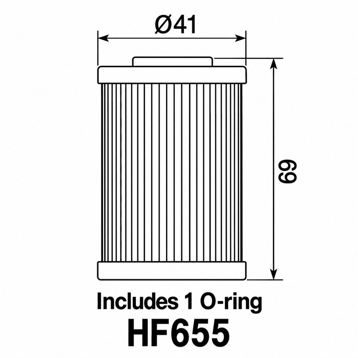 Filter vaji Hiflofiltro HF655