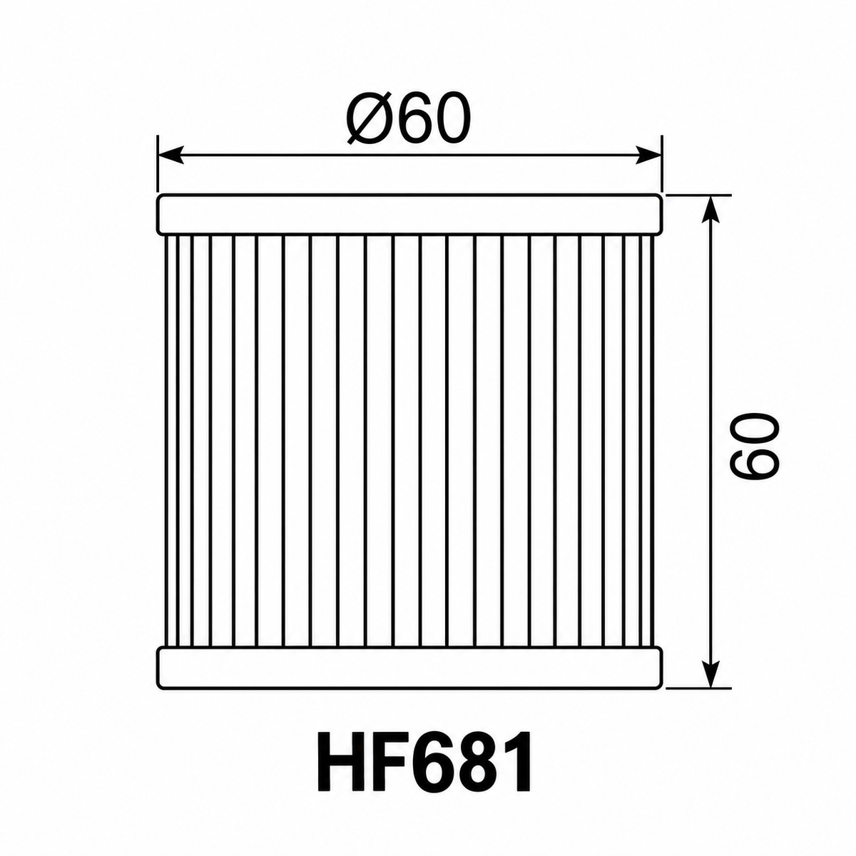 Filter vaji Hiflofiltro HF681