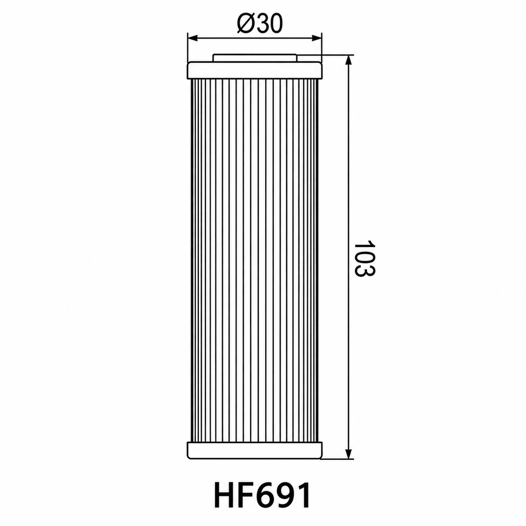 Filter vaji Hiflofiltro HF691