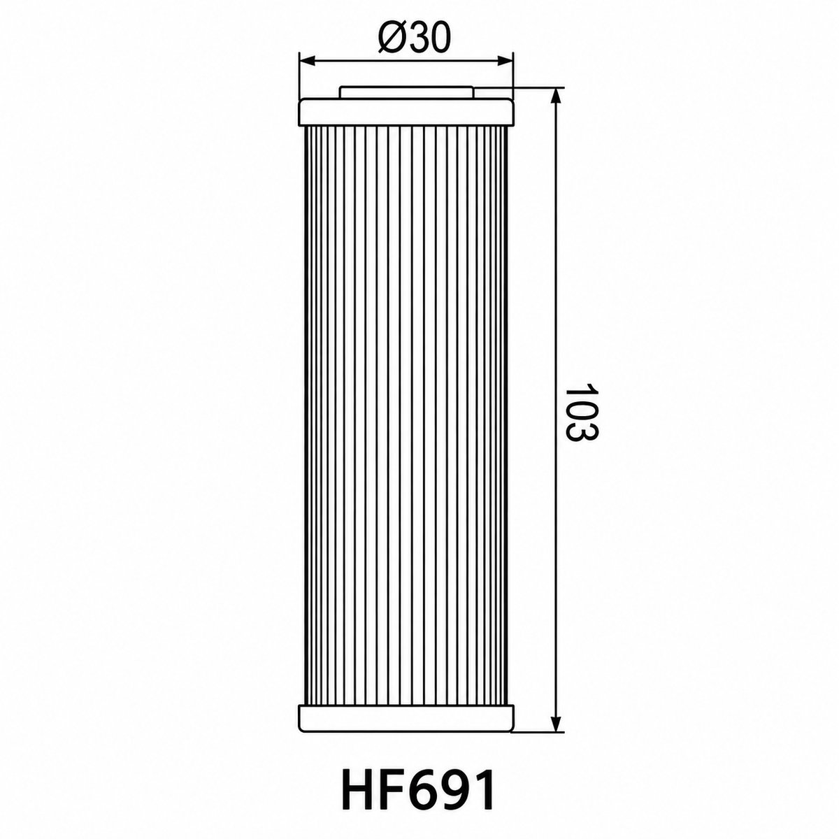 Filter vaji Hiflofiltro HF691