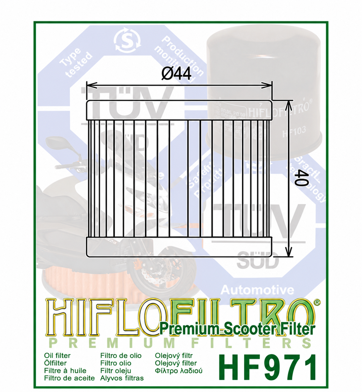 Filter vaji Hiflofiltro HF971