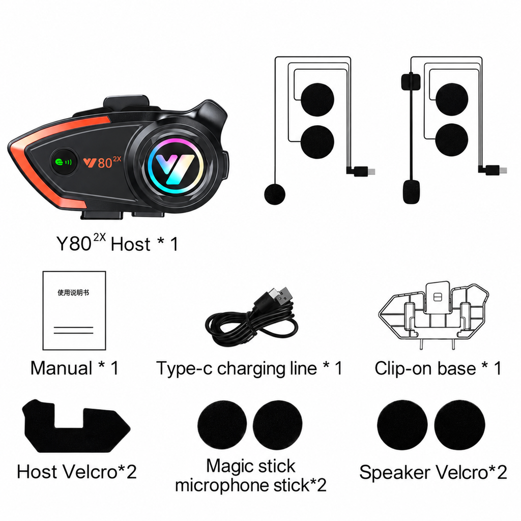 Kufje wireless për helmetë V80x2