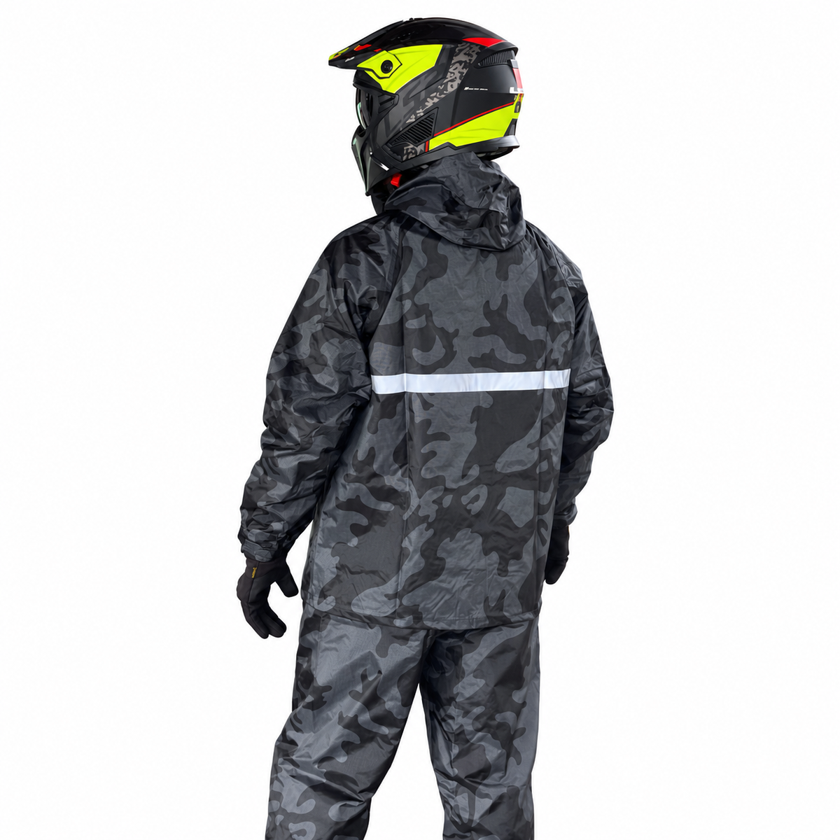Kostum shiu për motor – kamuflazh gri