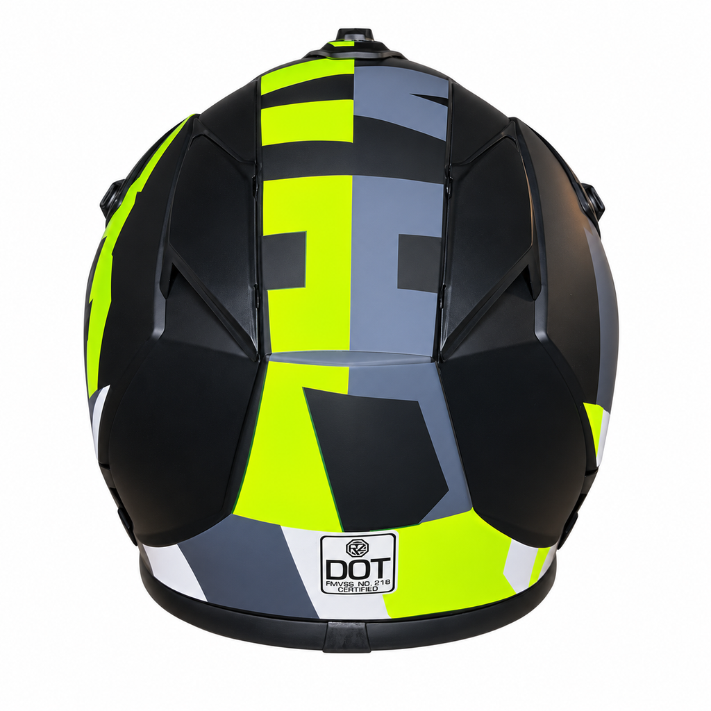 Helmetë Cross ORZ – E zezë me detaje të gjelbërta