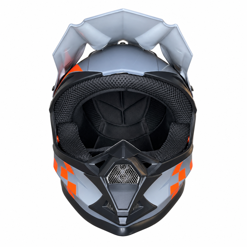 Helmetë Cross ORZ-11 – Gri me portokalli