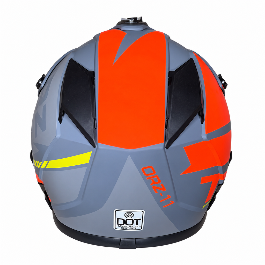 Helmetë Cross ORZ-11 – Gri me portokalli